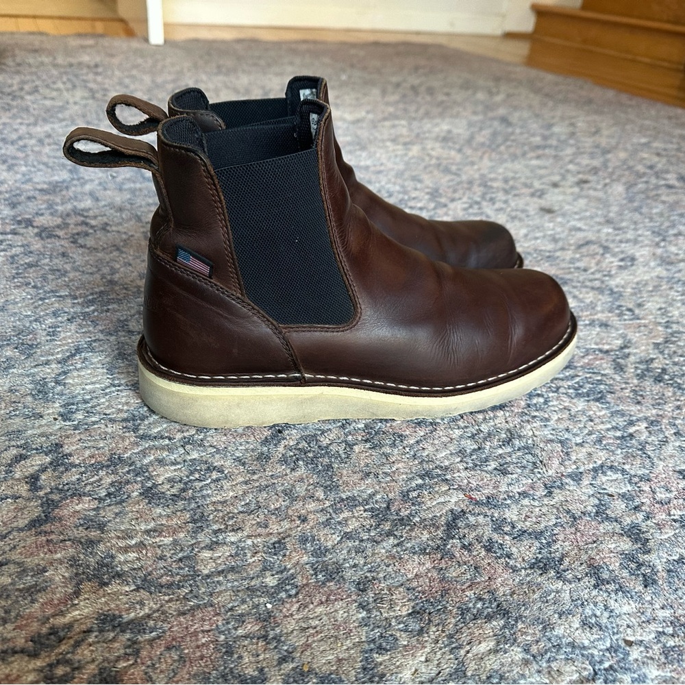 Danner Dark Brown Leather Chelsea Boots - Picture 8 of 9